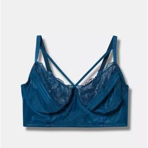 Torrid Teal Lace Bralette